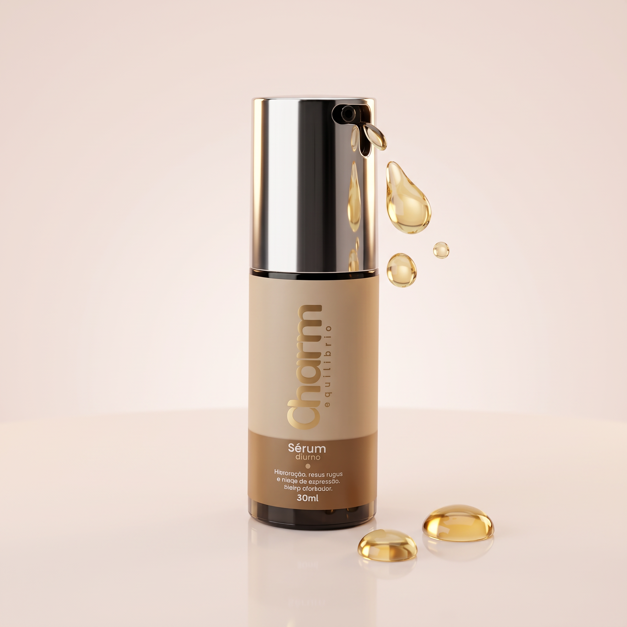 Sérum Diurno C Charm com gotas douradas